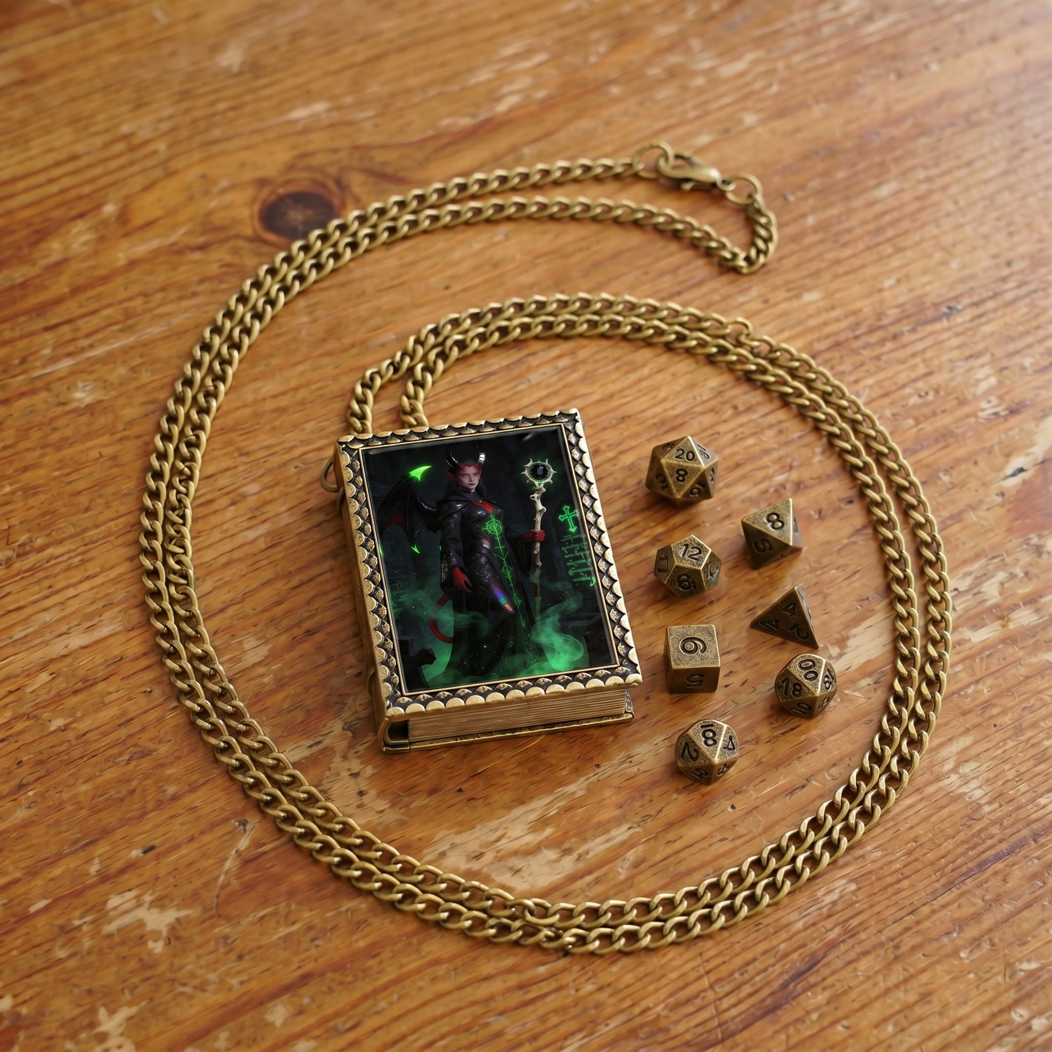 Infernal Warlock Dice Necklace