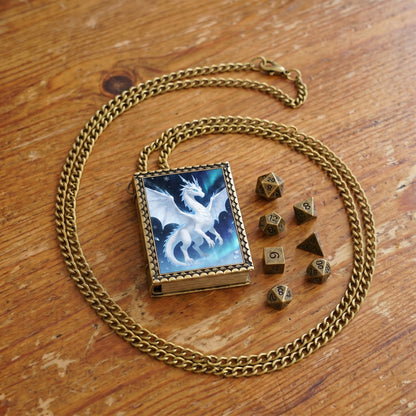 Frost Dragon Dice Necklace