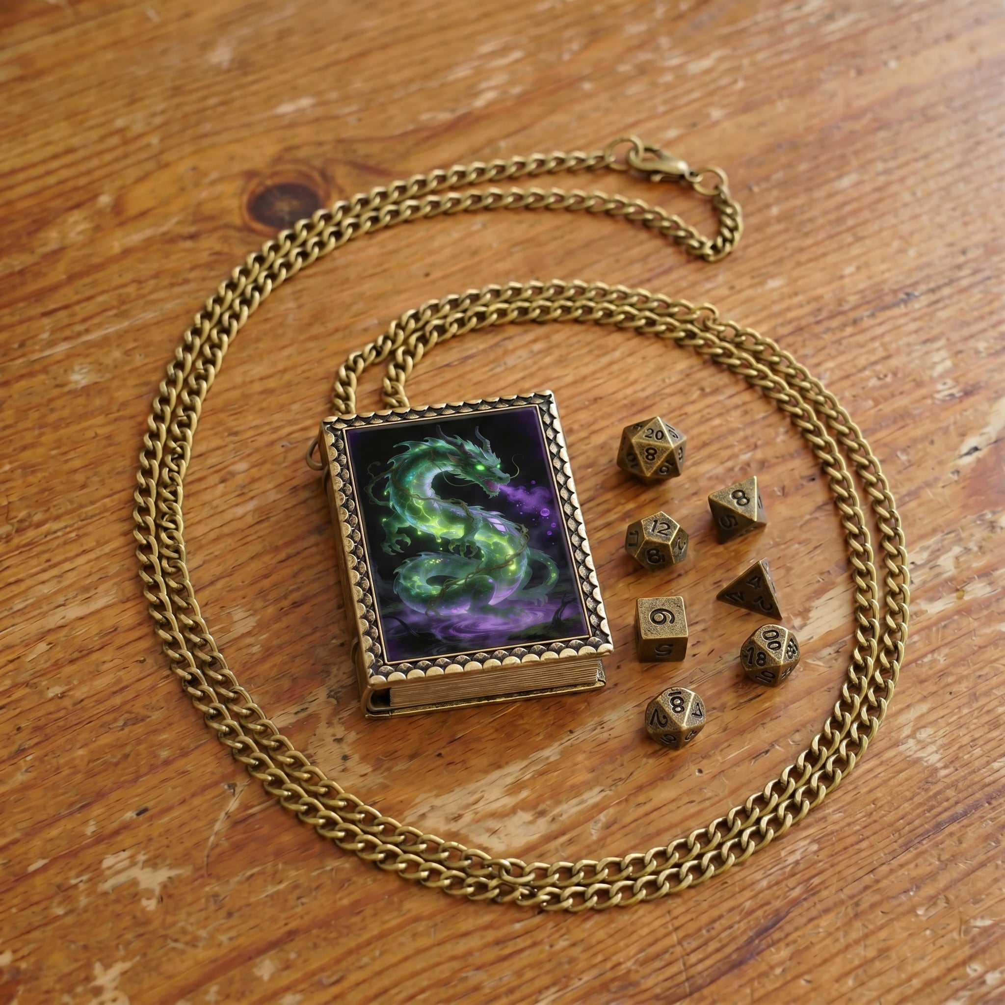 Venom Dragon Dice Necklace