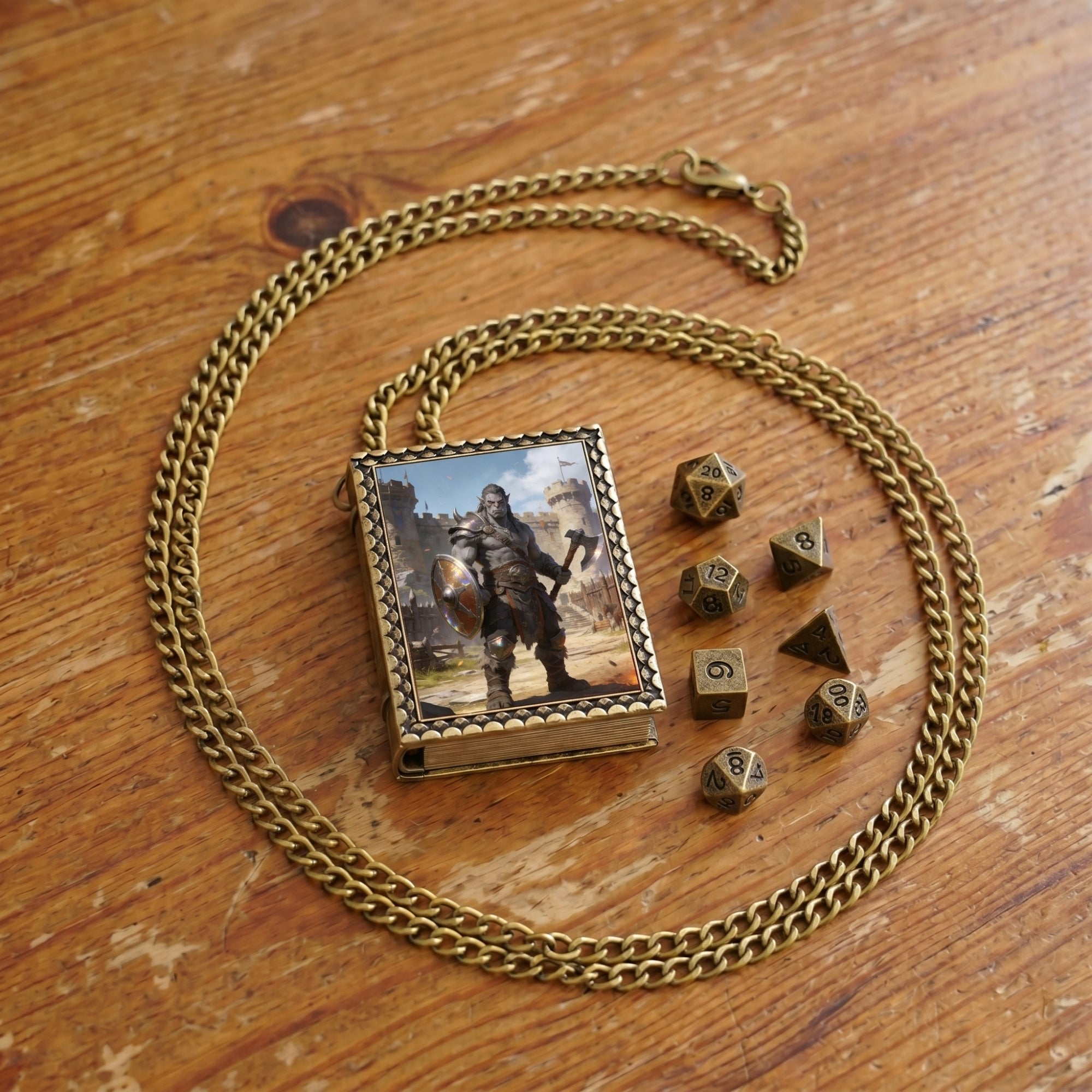 Orc Warrior Dice Necklace