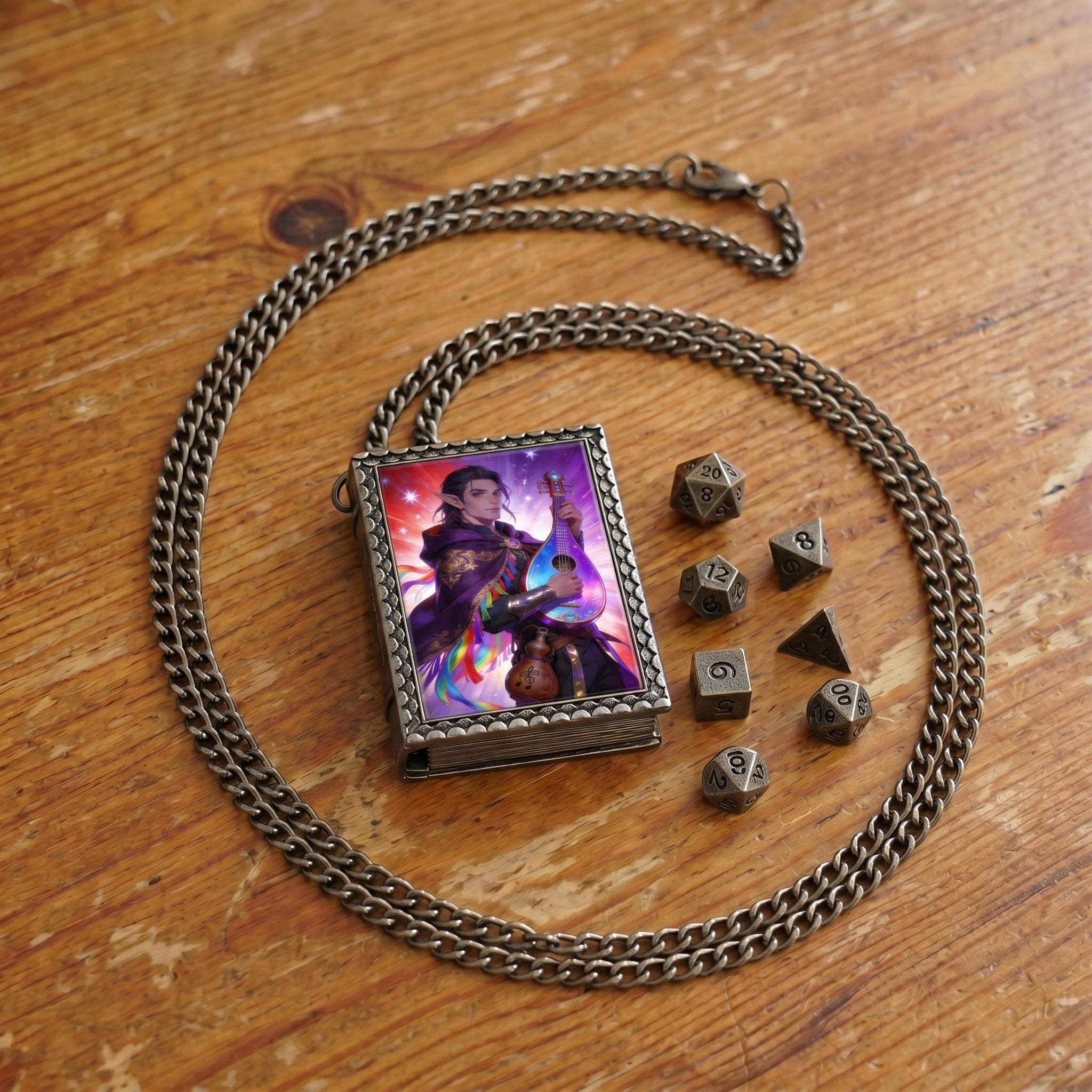 Elven Bard Dice Necklace