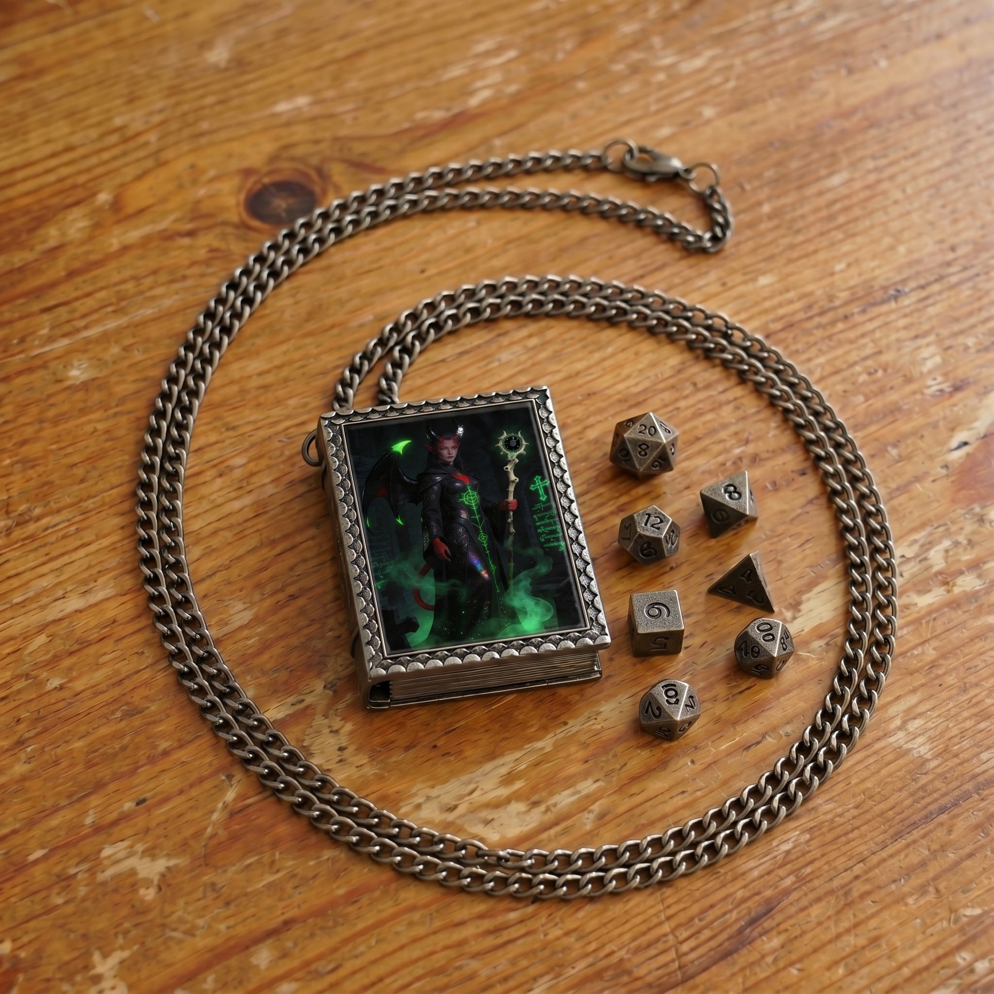 Infernal Warlock Dice Necklace