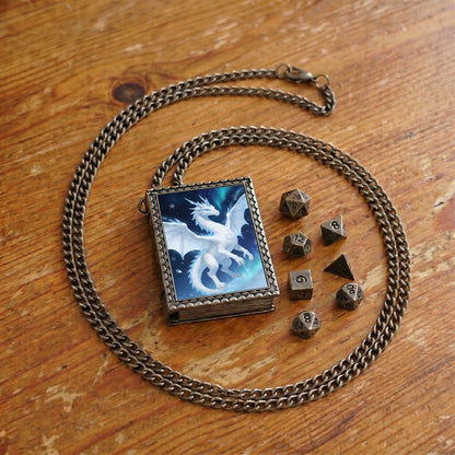 Frost Dragon Dice Necklace