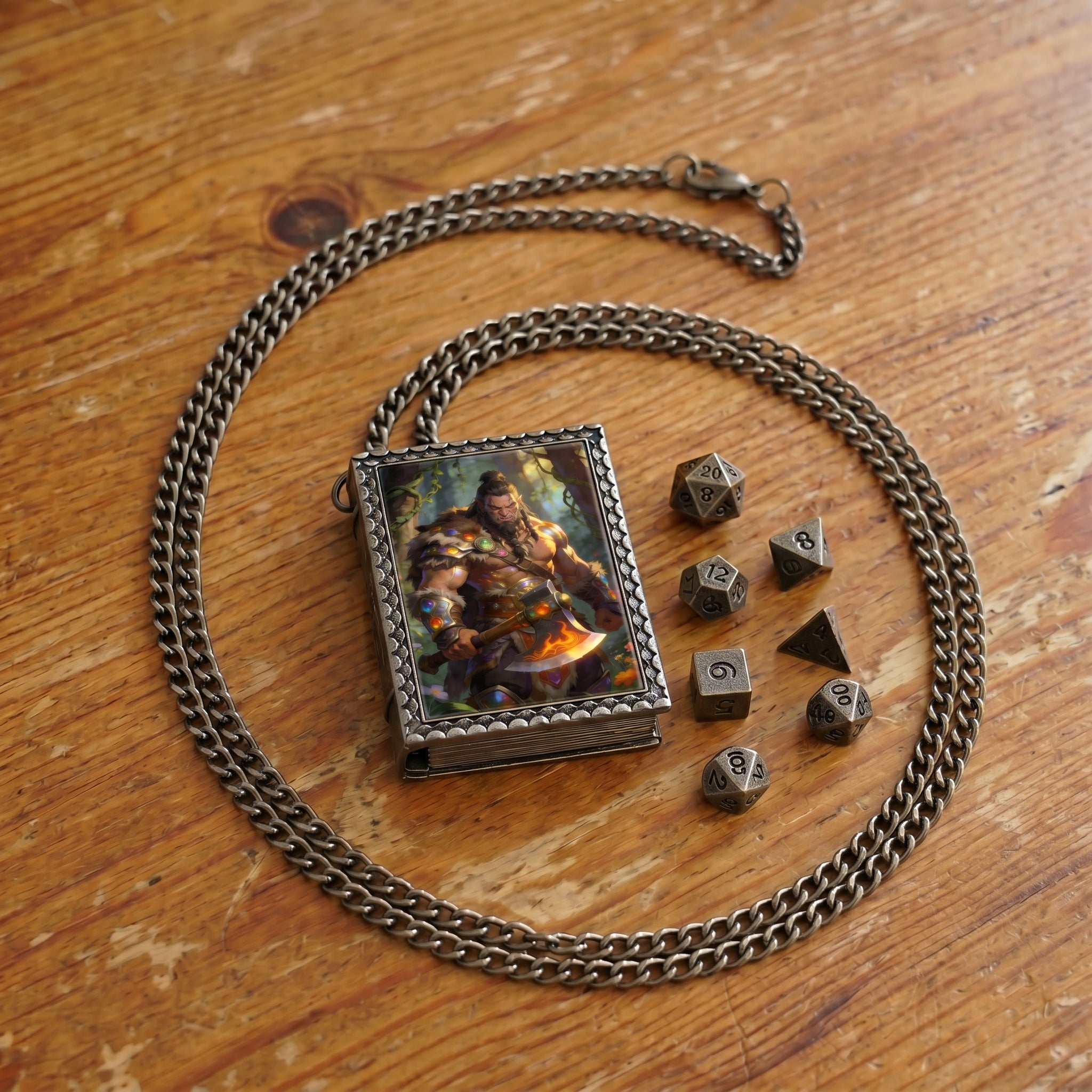 Barbarian Warrior Dice Necklace