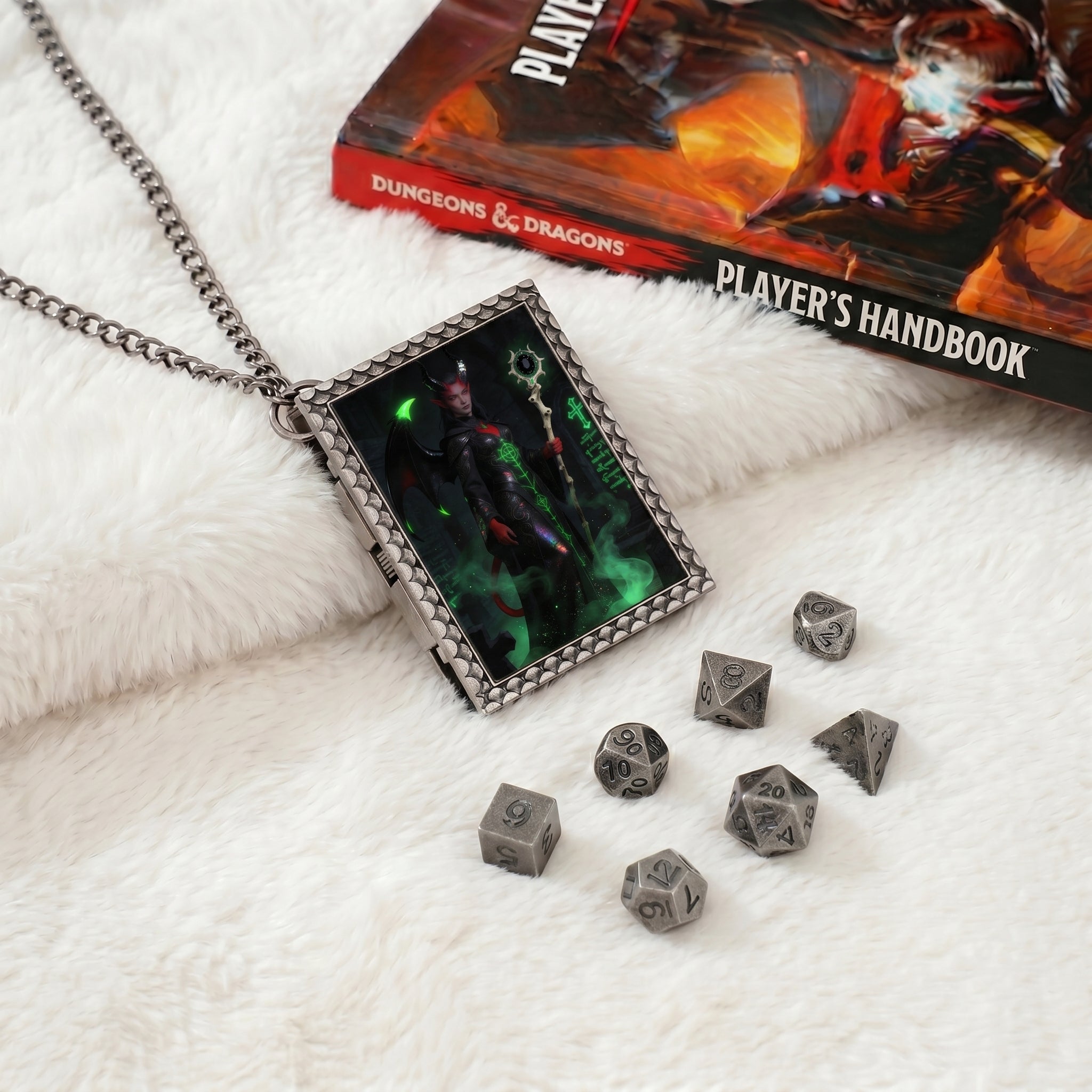 Infernal Warlock Dice Necklace