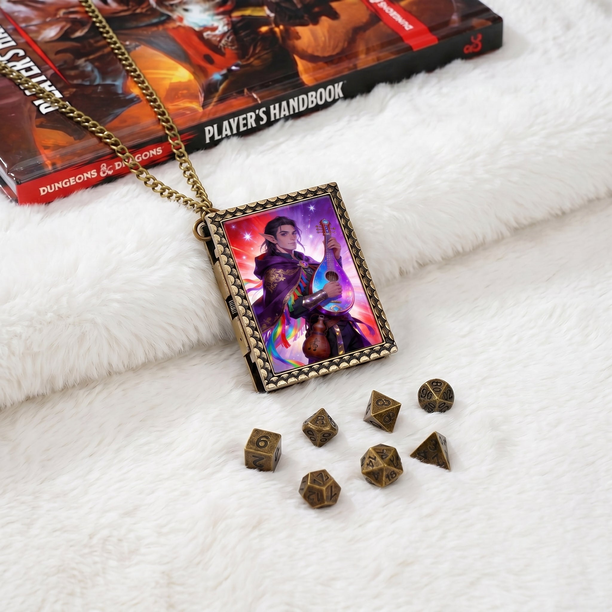 Elven Bard Dice Necklace
