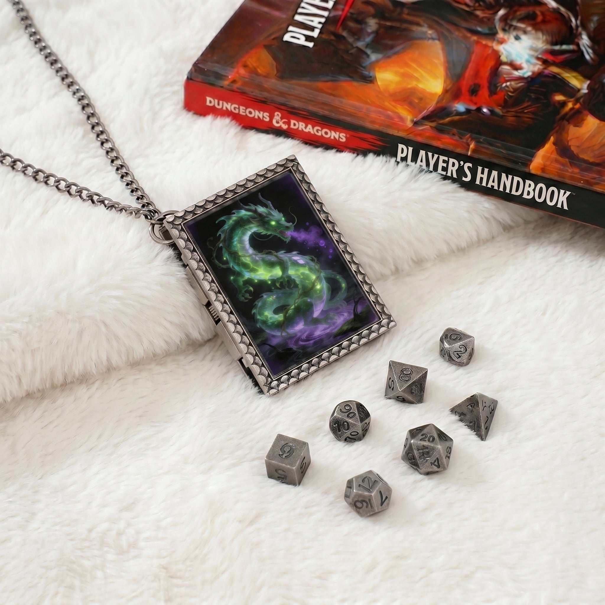 Venom Dragon Dice Necklace