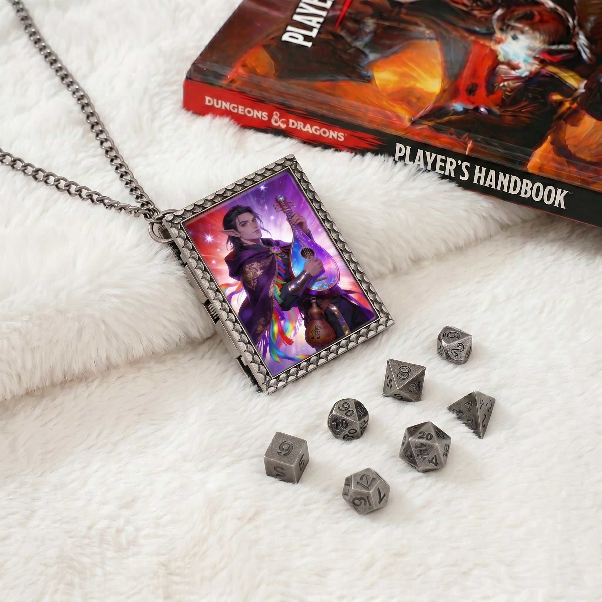 Elven Bard Dice Necklace