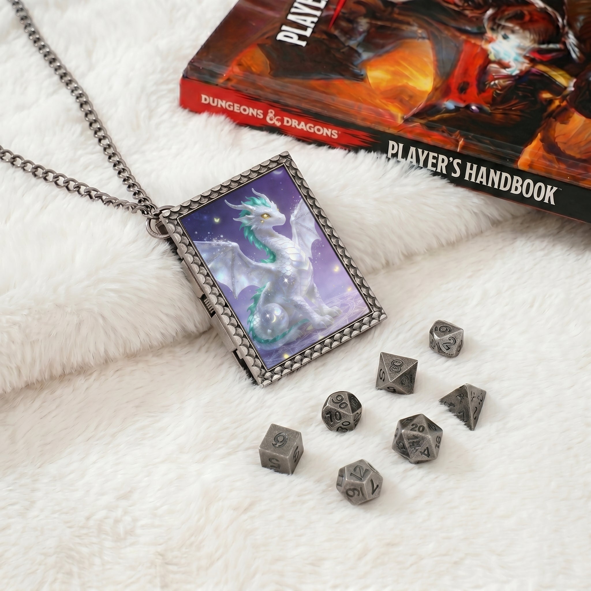 Celestial Dragon Dice Necklace
