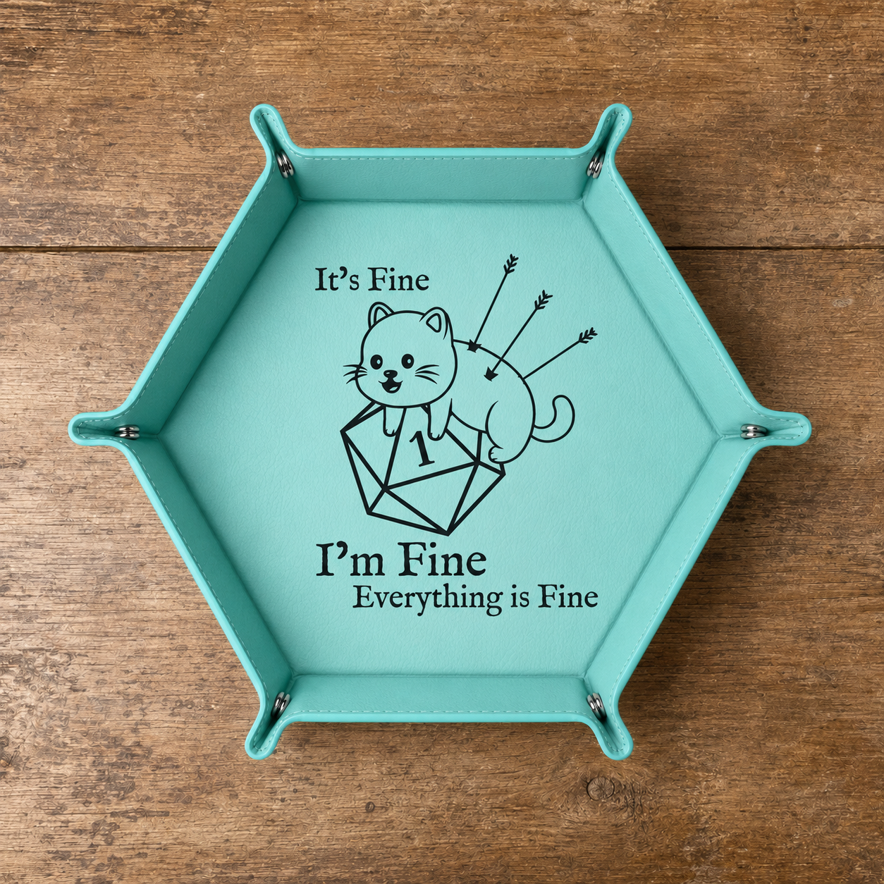 It's Fine Cat - Dice Tray